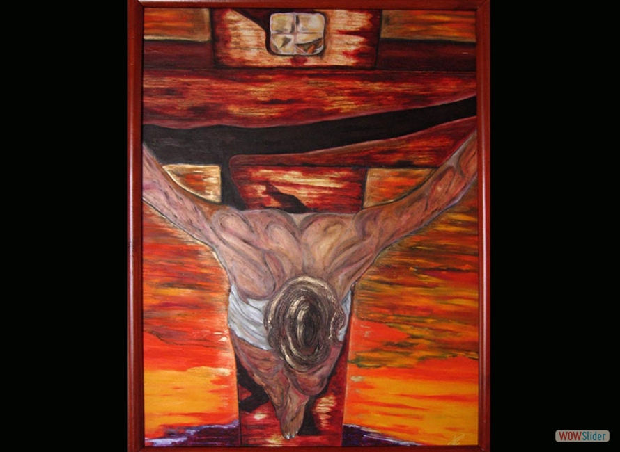 The End / 100X120 / Olieverf en Krijt op Schoellerhammer / Verkocht